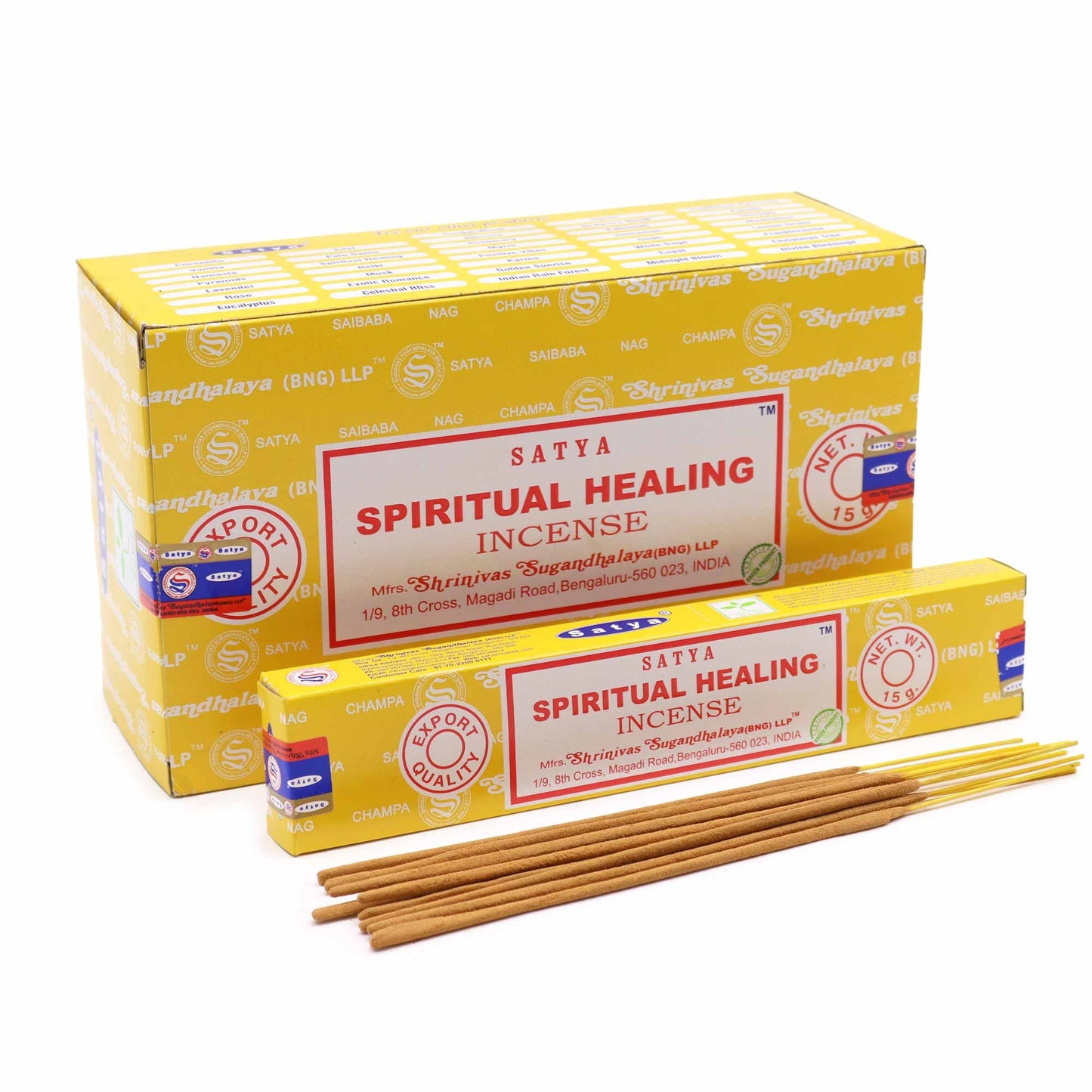 Varillas de Incienso Satya 15gm - Sanación espiritual