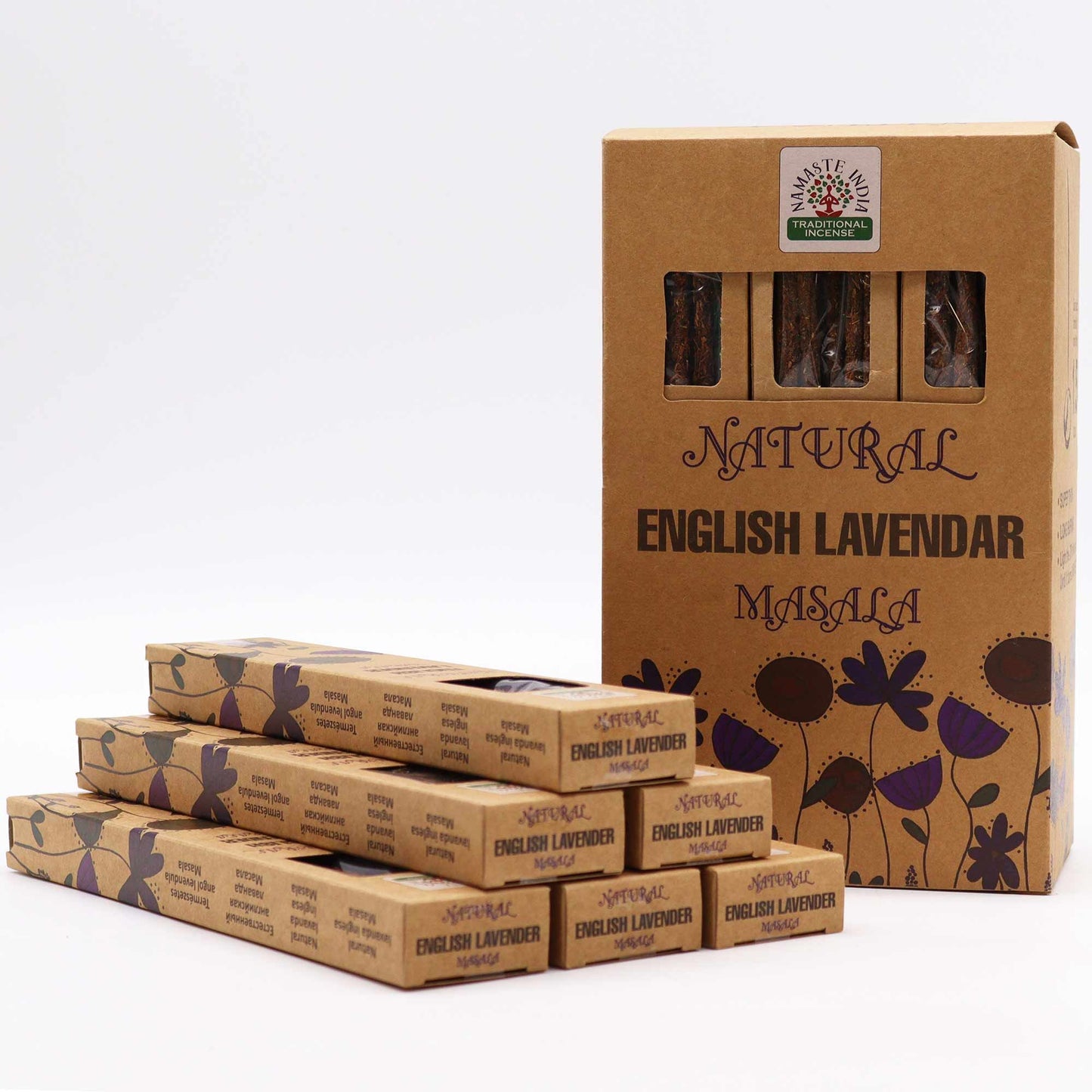 Incienso Botánico Natural Masala - Lavanda Inglesa